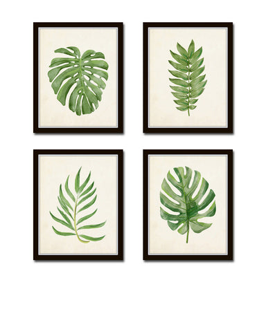 Watercolor Tropical Leaf Set No. 2